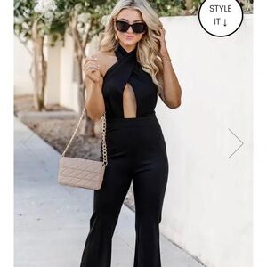 Black Halter Jumpsuit